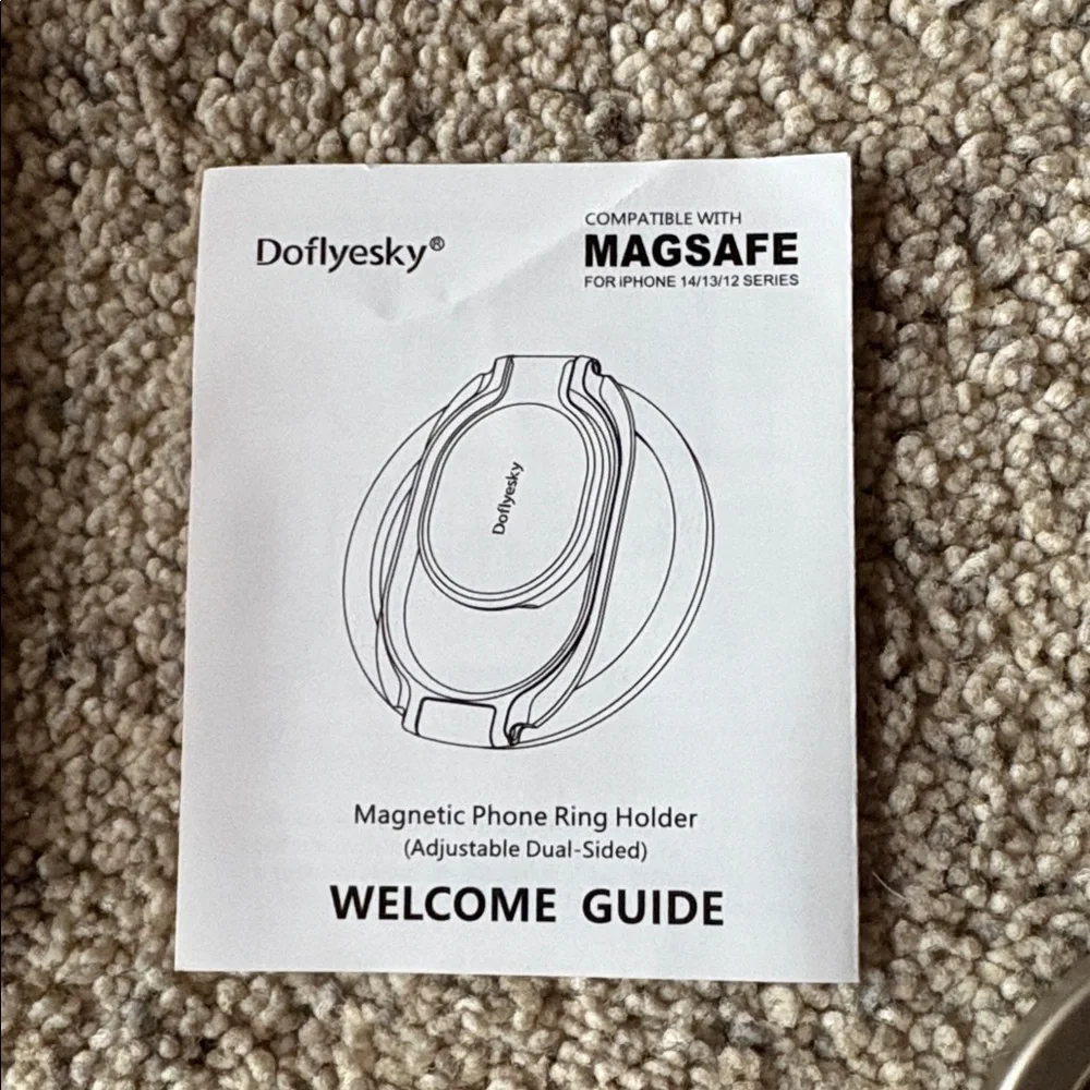 Silver Magnetic Phone Grip Stand